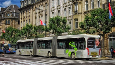 Autobús urbà articulat de Luxemburg.