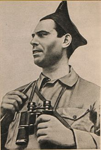 Buenaventura Durruti, año 1936, en el frente.