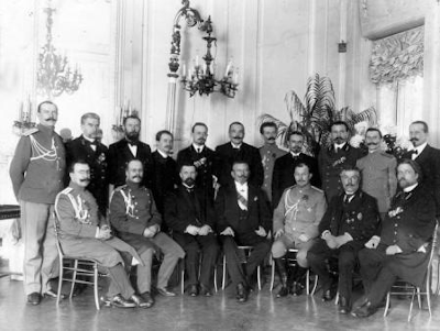 Oficials de l'Ojrana tsarista a Sant Petersburg. Domini públic.