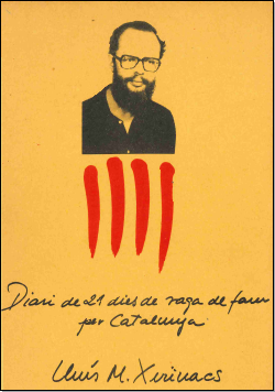 Lluís Maria Xirinacs. Diari de 21 dies de vaga de fam per Catalunya. Portada.