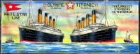 Los transatlánticos Olimpic y Titanic, de la compañía White Star, propiedad de John Pierpont Morgan.